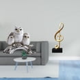 thumbnail image 2 of Figura De Nota Musical, Escultura De Animal Moderna, Adorno De Mesa, Estatua Creativa De Resina Para Sala De Estar, Oficina, Escritorio, Gabinete, Decoración, Regalo De Inauguración De La Casa, 2 of 8