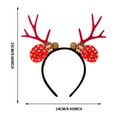 thumbnail image 4 of Diademas de reno Diadema navideña novedosa con orejas de reno Diadema con orejas de reno para accesorios de disfraces de fiesta navideña, 4 of 7