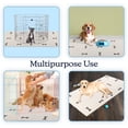 thumbnail image 5 of PETMAKER 55x28 Extra Large PVC Dog Mat for Food and Water, Crate Pad and Floor Protector (Dog Bones), 5 of 8
