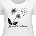 thumbnail image 4 of Inktastic Spread Kindness Dandelion Women's Plus Size T-Shirt, 4 of 5