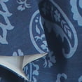 thumbnail image 3 of RLF Home Paisley Tab Window Treatment Valance 4" Top Tabs 50" x 20" Blue, 3 of 3
