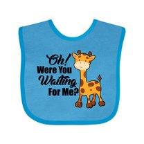 Inktastic Oh Were You Waiting for Me with Baby Giraffe Boys or Girls Baby Bib