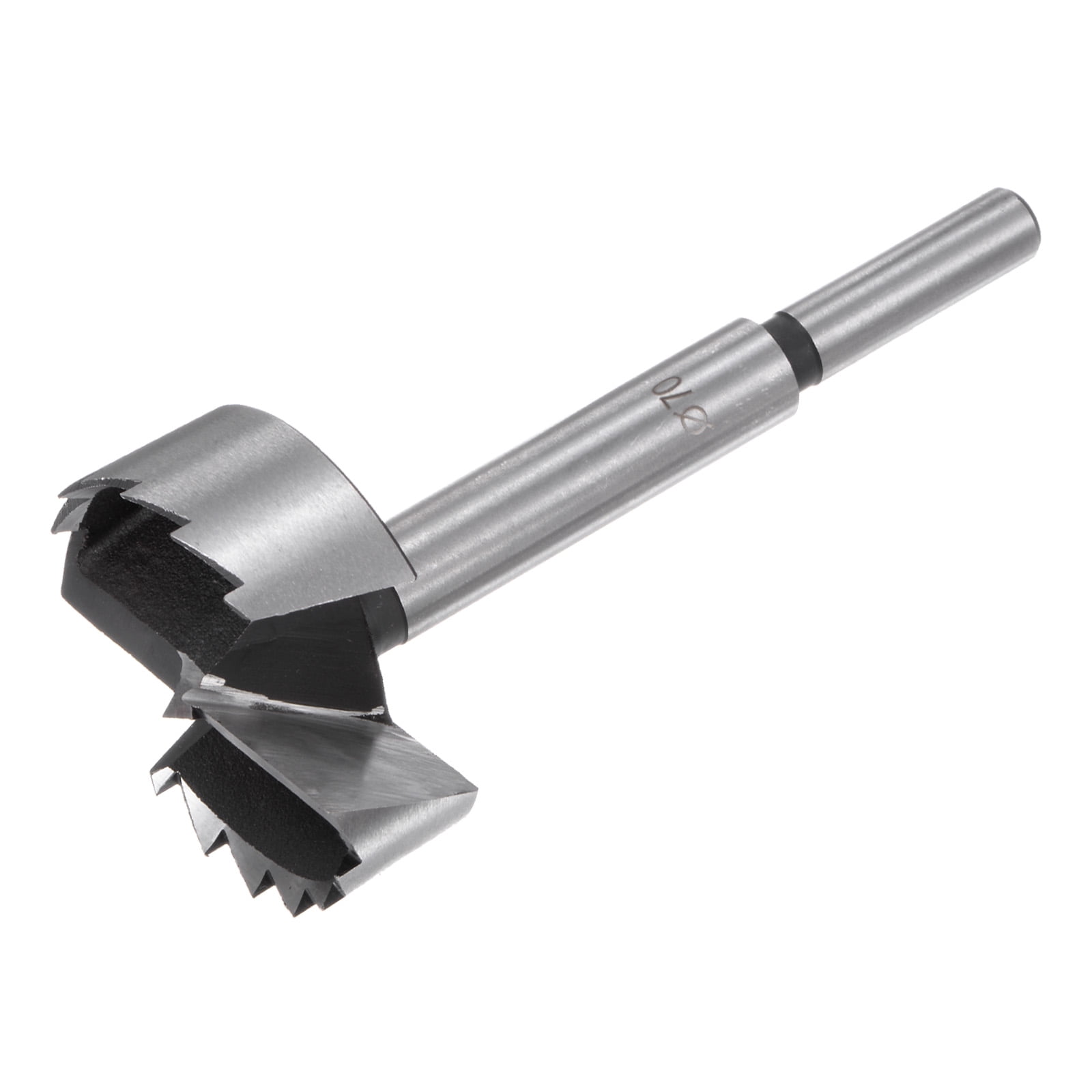 Forstner Drill Bit 2-3/4"(70mm) High-Speed Steel Multi-tooth Forstner Bit for Wood Plywood Plastic Drilling Tool