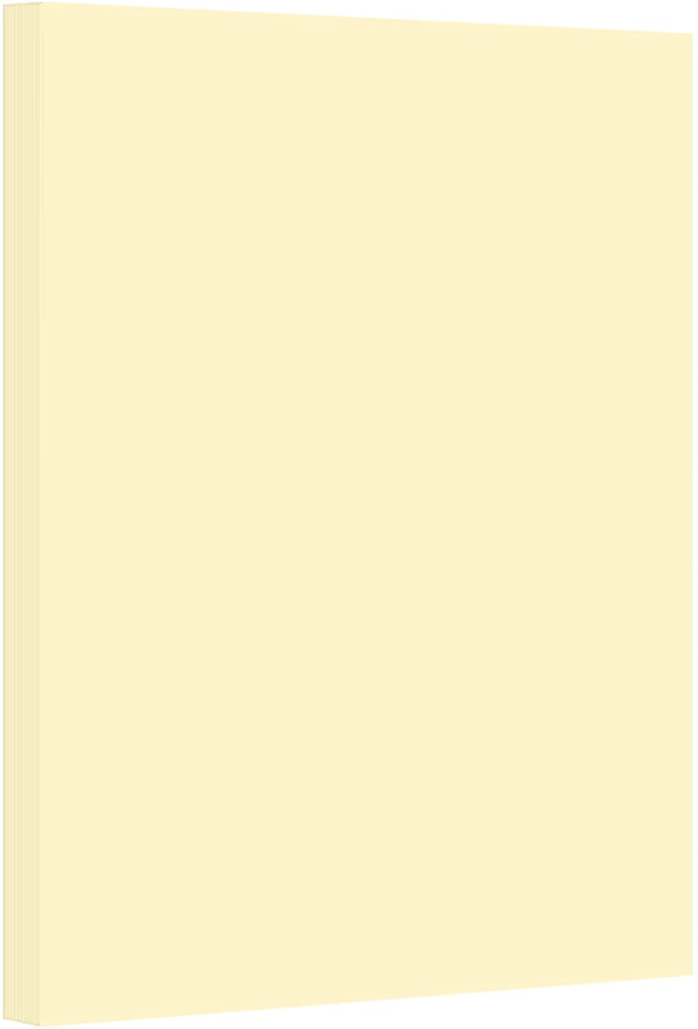 Ivory Pastel Color Card Stock Paper, 67lb Cover Medium Weight Cardstock