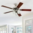thumbnail image 3 of Westinghouse Vintage Ceiling Fan with Light Kit, 52 Inch, Brushed Nickel Finish, 3 of 9