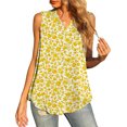 thumbnail image 2 of Aayomet Tank Top Tank Tops for Women V Neck Silk Summer Satin Sleeveless Blouse Basic Camisole Shirts,Yellow XXL, 2 of 5