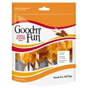 Good 'n' Fun Triple Flavor Wings Snack for All Dogs, 12.0 oz