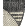 thumbnail image 5 of Jill Zarin Outdoor Collection Area Rug - Anguilla (7' 10" x 10' Oval Charcoal/Ivory), 5 of 5