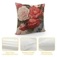 thumbnail image 4 of Qinduosi Cute Cats Throw Pillow Covers - Valentine's Day Pillow Covers with Love Heart Shape Rose Outdoor Pillow Cases of Cushion Covers for Couch Bed Car White, 4 of 5