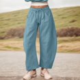thumbnail image 1 of WILLBEST Pantalones Casuales para Mujer, de Cintura Alta, Holgados, Cómodos, con Bolsillos, para Uso Diario y Actividades Deportivas. Grande, 1 of 4
