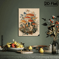 thumbnail image 6 of 500pcs Adult Puzzle - Challenging Reddish-Brown Mushroom Floral Forest Scene,Large Size Design, Medium-High Difficulty for Adults and Family Relaxation,, 6 of 10