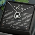 thumbnail image 5 of Wife I Love You Necklace for Wife from Husband To My Wife Gift Jewelry for Her Women Forever Love Pendant, 5 of 11
