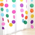 thumbnail image 5 of Rdeghly Round Hanging Paper Garland, Paper Garland Wedding.,4M Colorful Round Hanging Paper Circle Garland String Chain Home Wedding Party Decoration New, 5 of 5
