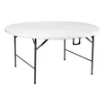 thumbnail image 1 of Mesa Plegable Jardin Exterior Portatil Redonda Color Blanco 152cm, 1 of 8