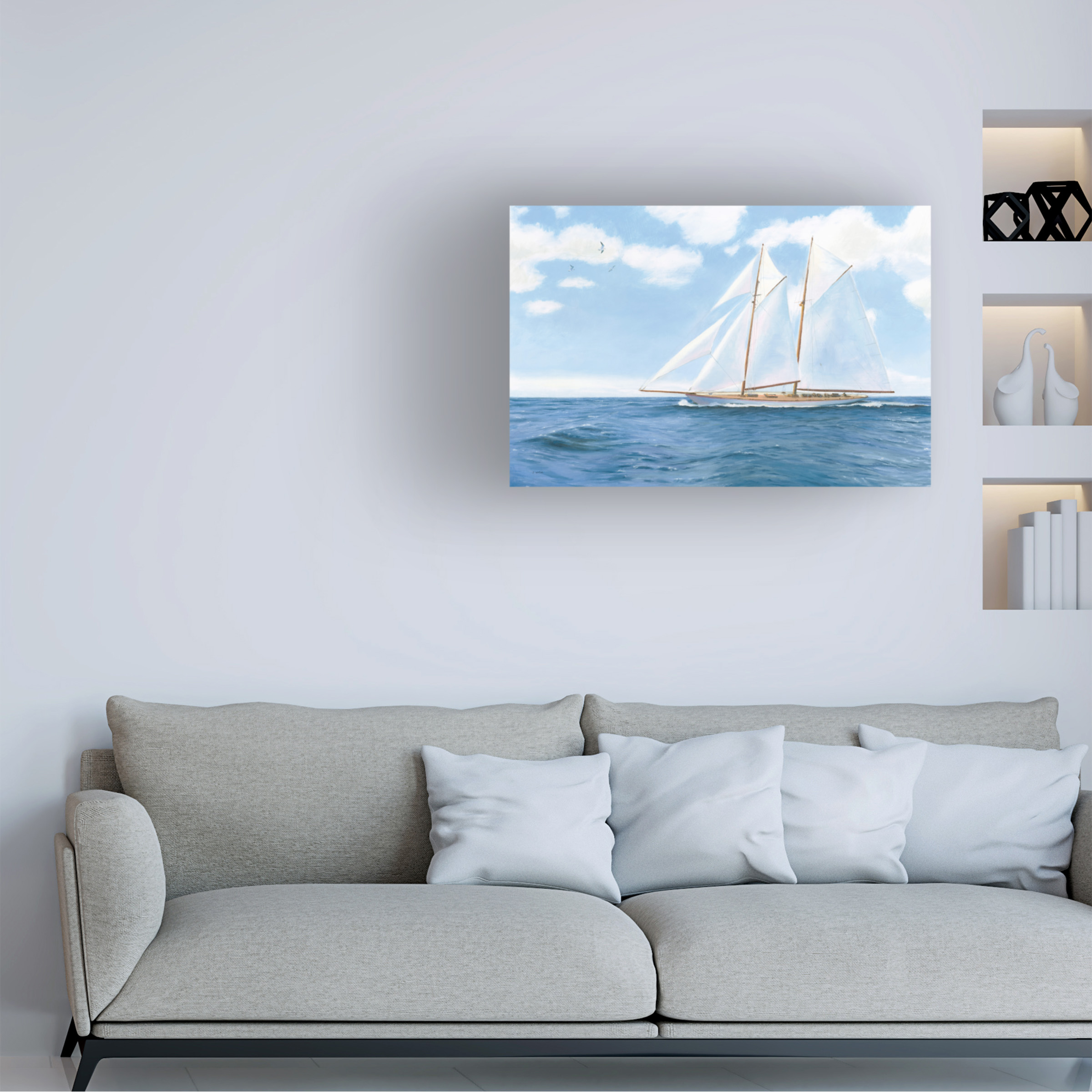James Wiens 'Majestic Sailboat' Canvas Art