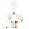 thumbnail image 2 of Ludlz Wine Glass Markers Set of 12 Silicone Drink Glass Charms &Wine Charm Tags with Suction Cup Silicone Party Suction Drinking Cup Wine Glass Marker Recognizer Label, 2 of 2
