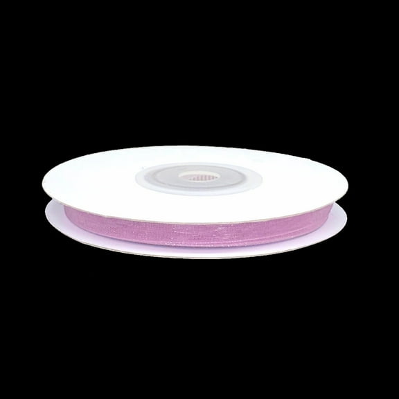 Sheer Rose Ribbon | Dusty Rose Ribbon | 1/4 Inch Organza Ribbon - Rosy Mauve - 25 Yard Spool (gi14organzaribbonrosymauve)