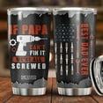 thumbnail image 2 of Funny Dad Tumbler, Dad Tumbler 20 Oz Stainless Steel with Lid, Best Dad Ever Travel Cup, Gifts for Dad, American Flag Coffee Mug, Father Days Gift, 2 of 6
