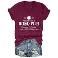 thumbnail image 4 of TSADFHJI Hauts de Noël Grande Taille pour Femmes T-Shirt Décontracté Imprimé Cœur de la Saint-Valentin Col Rond Manches Courtes m Rouge, 4 of 4