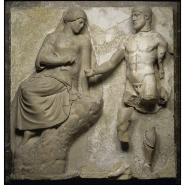 HERCULES AND ATHENA GREEK ART d Musee du Louvre Paris Poster Print