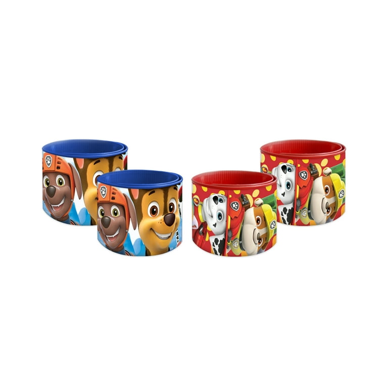 Nickelodeon Paw Patrol Plastic Slap Bracelet Party Favors 4 Count