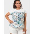 thumbnail image 4 of Camisede verano con estampado floral de manDolman de talgrande pamujer Ro3XL, 4 of 6