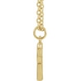 thumbnail image 2 of 14k Yellow Gold Letter Name Personalized Monogram Initial R 9.5x6.2mm 18 Inch Polished Initial Dangle Necklace Pendant N, 2 of 2