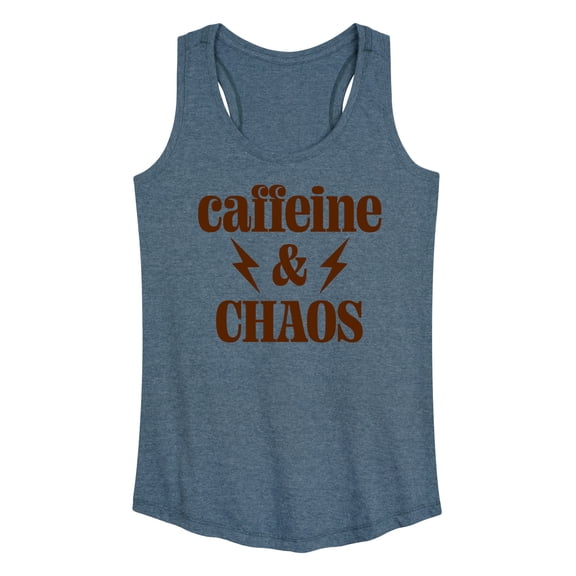 Instant Message - Chaos Caffeine Mom - Women's Racerback Tank Top