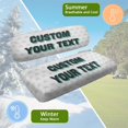 thumbnail image 5 of HUIACONG Golf Ball Texture 2-Seater Golf Cart Seat Towel Blanket, Keeps Seats Clean and Comfortable Machine Washable Universal Fit Golf Cart Seat Covers 2 Piece for EZGO, 5 of 7