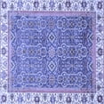 thumbnail image 1 of Ahgly Company Indoor Square Abstract Blue Modern Area Rugs, 3' Square, 1 of 4