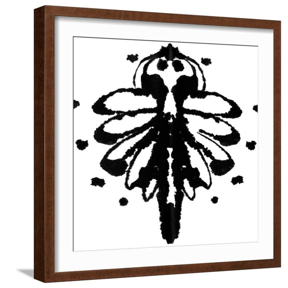Art.com Rorschach Test Premium Giclee Print by akova, Brown Frame Wall Art, 21" x 21"
