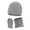GY1, variant on Teen Girls Breathable Gloves for Sports Autumn and Winter Europe and The United States Outdoor Woolen Hat Couple Bib Hat Gloves Three Piece Ear Warm Knitted Hat Set(GY1,One Size)