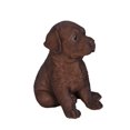 thumbnail image 2 of Décor de Jardin Statue d'Animal Chocolat Labrador Puppy, 2 of 5