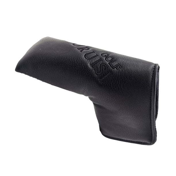 Funda de cuero para palos de golf UT Putter y palos de madera. Funda de cuero para palos de calle. Negro 165x85cm