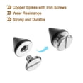 thumbnail image 3 of Kit de Clous et Pointes 20Ensemble, Pointes Conique 7.5 x 8mm Rivets Punk Rock, Noir, 3 of 7