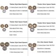 thumbnail image 2 of 900pcs 6 Style Antique Silver Bronze Spacer Beads, Gear Bicone Flower Metal Jewelry Beads Spacers for Bracelet Necklace Making Supplies(Antique Silver, 2 of 4