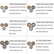 thumbnail image 2 of 900 cuentas espaciadoras de bronce y plata antigua de 6 estilos, cuentas de metal con forma de flor bicono para joyería, suministros para hacer pulseras y collares (plata antigua), 2 of 5