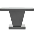 thumbnail image 2 of Wood and Mirror Console Table with Faux Crystals Inlay, Clear, 2 of 5