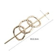 thumbnail image 3 of Delicate Openwork Floral Hair Stick, Vintage-Inspired Hair Accessory for Women, Elegant Bridal Hair Jewelry, Gold/Silver Tone Hair Clip, 3 of 5