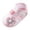 Pink, variant on Baby Girl Floral Toddler Walkers, Soft Sole Princess Sandals with Colorful Flower Accents, Flexible Flat Shoes for First Steps & Playtime Adventures