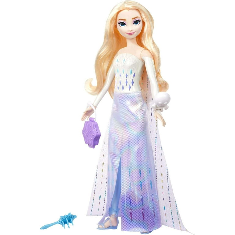 Mattel Disney Frozen Elsa Fashion Doll Set, Spin Reveal with 11