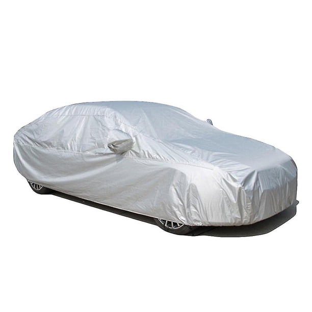 Funda para Coche Impermeable Y A Prueba De Polvo, Funda Protectora para Todo Clima, Protección Solar Y Aislamiento Térmico Four Seasons Universal Silver