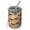 Orange Dinosaurs Antelope, variant on 12oz Coffee Tumblers Orange Dinosaur Volcano Pattern Stainless Steel Vacuum Insulated Travel Tumbler Coffee Cups Mug with Lid and Straw with Cleaning Brush for Cold & Hot Drinks