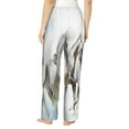 thumbnail image 3 of Kll Womens Running White Horses Print Pajama Pants Soft Pajama Bottoms For Women Cozy Lounge Pants, 3 of 9