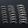 thumbnail image 3 of Opolski 30Pcs Stainless Steel Fishing Swivels Ball Bearing Rolling Rings Hook Connector, 3 of 7