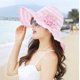 thumbnail image 2 of Sombrero de playa plegable ajustable protección playa sombrero de sol gorra de playa flexible gorra de playa de verano, 2 of 2