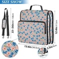 thumbnail image 2 of FORMRS Zipper Binder with Shoulder Strap 2-inch Ring 500 Sheet Capacity File Bag, Small Pink Flower, 2 of 5
