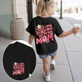 thumbnail image 2 of kpoplk Toddler Baby Girls Flower Shirt Cute Graphic Short Sleeve T-Shirt Kids Print Graphic Summer Tees Top(Black,2-3 Y), 2 of 6