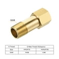 thumbnail image 3 of Uxcell Brass Pipe Fitting G3/8 Female to G3/8 Male Thread Adapter 50mm Extension Connector Hex Pipe Coupling 1 Pack, 3 of 5