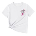 thumbnail image 6 of SXcggal Girls Short Sleeve Shirts Kids Summer Tops Crewneck Tees 3 13 Years Cute Fashionable Casual Girl Top, 6 of 6